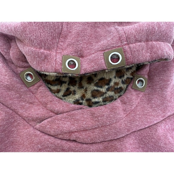 Leehanton Hoodie Women's 2XL Pullover‎ Leopard Hooded Sweatshirt Casual - Picture 6 of 9